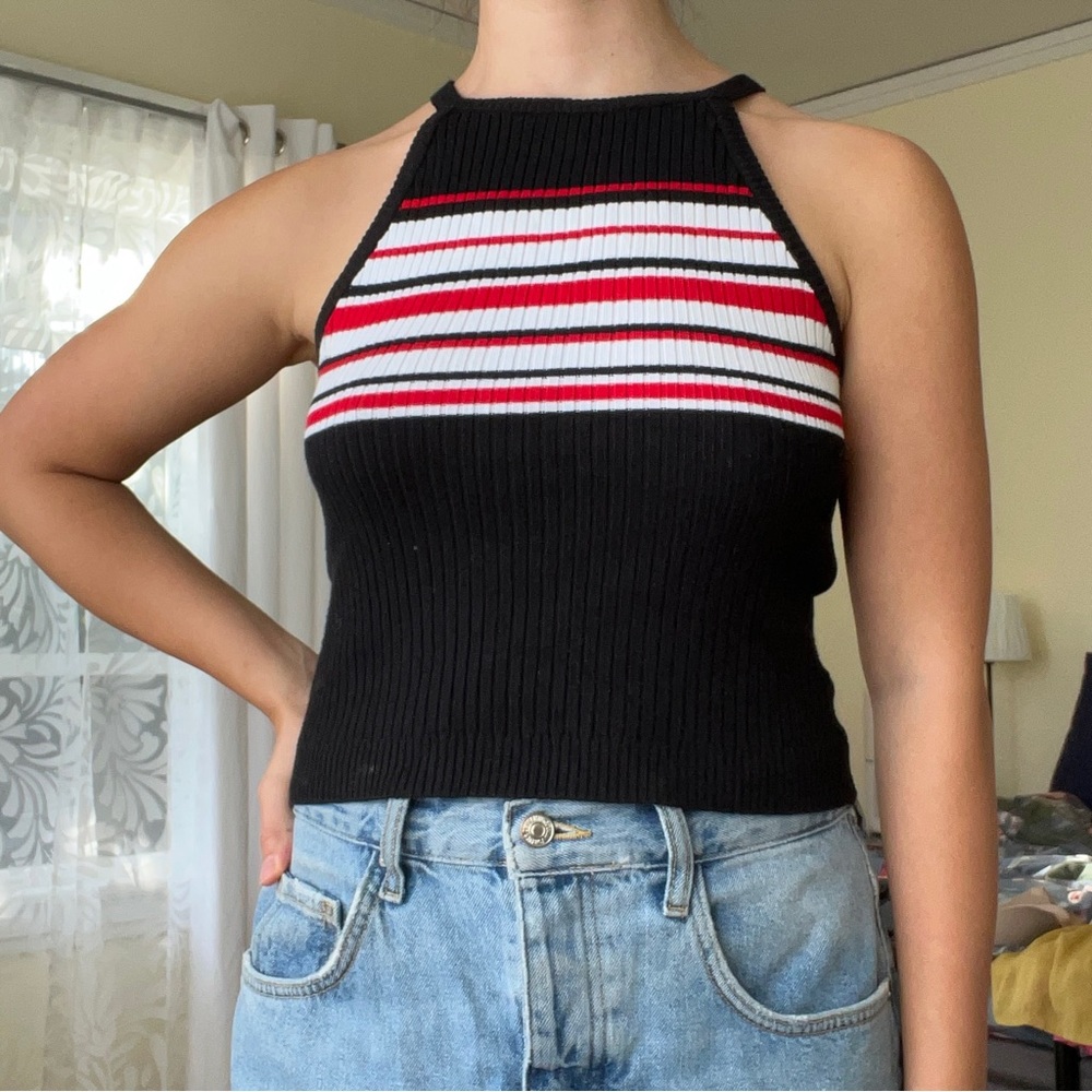 Forever 21 ribbed halter tank top